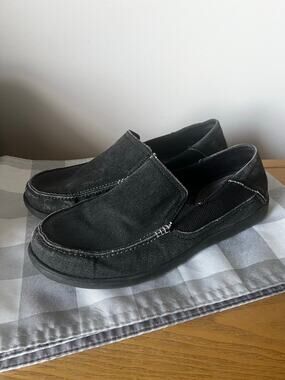 Crocs Men's Santa Cruz Slip On Loafers Gray Comfort Size 11 Casual